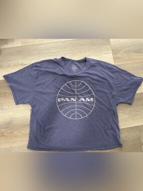 Pan Am Cropped Graphic Tee - Women’s Casual Shirt